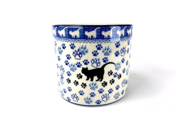 361 Bunzlau Kruidenpot 1771X Black Cat Lepelpot, utensil, kruidenpot